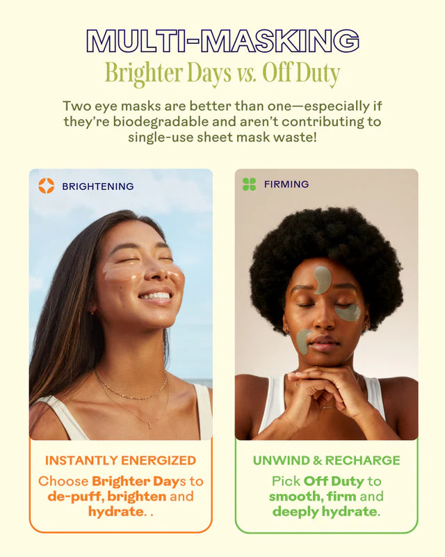 Three Ships Off Duty Sea Algae + Bio-Peptide Smoothing Biodegradable Eye Masks