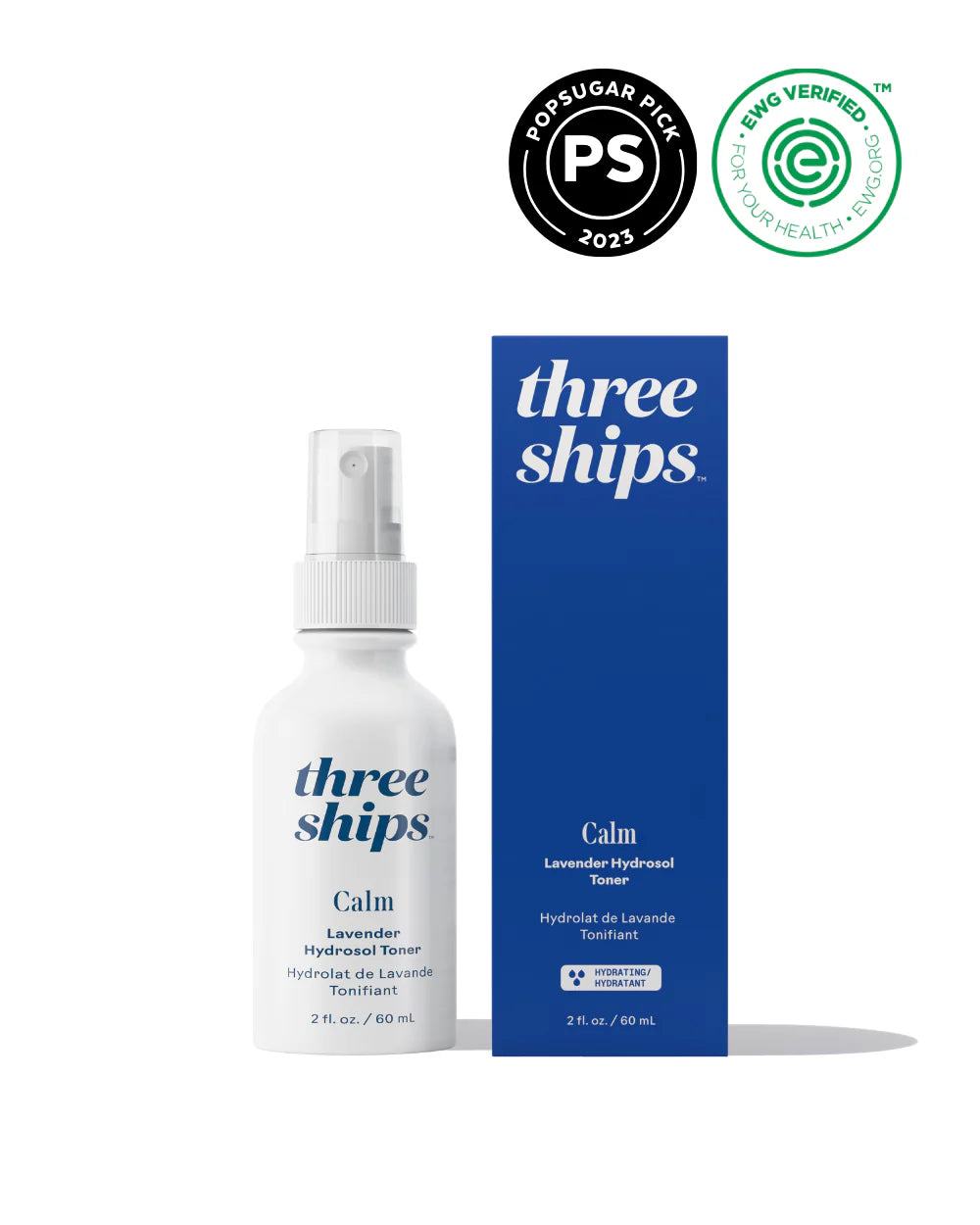 Three Ships Calm Lavender Hydrosol Toner