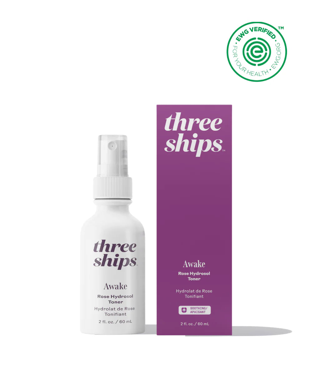 Three Ships Awake Rose Hydrosol Toner