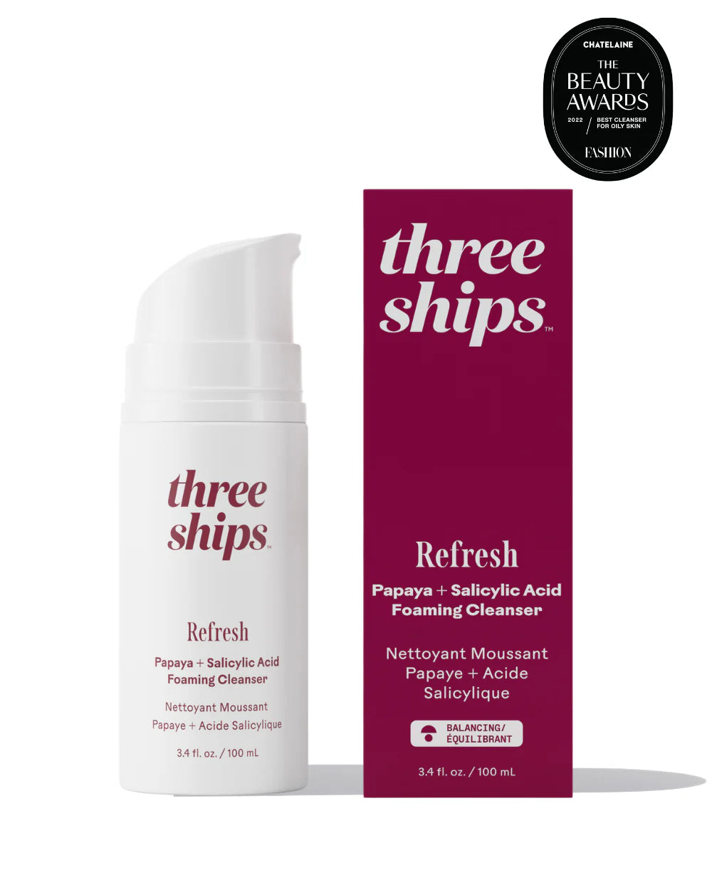 Three Ships Refresh Papaya + Salicylic Acid Cleanser