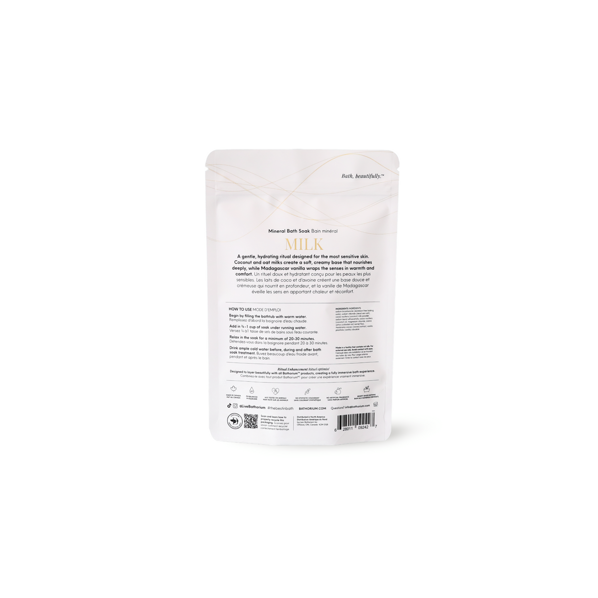 Bathorium MILK Coconut + Vanilla Mineral Bath Soak