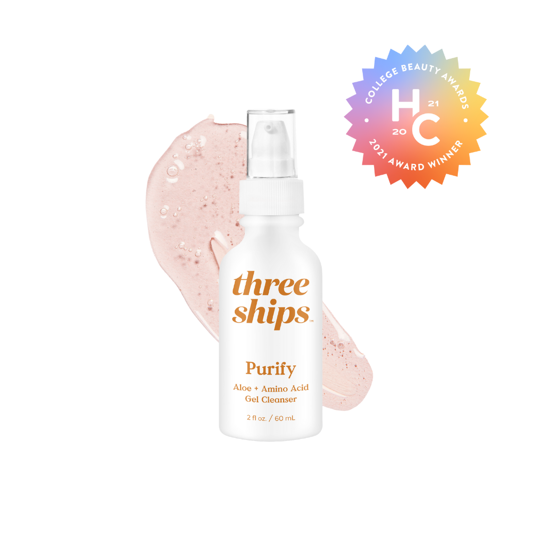 Three Ships Purify Aloe + Amino Acid Gel Cleanser